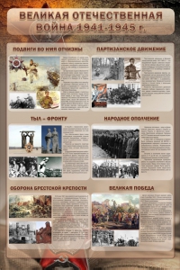 Стенд "Великая отечественная война (события)" - fgospostavki.ru - Нижневартовск