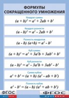 Таблица "Формулы сокращенного умножения" (винил) - fgospostavki.ru - Нижневартовск