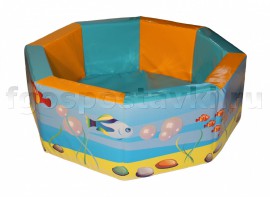 Сухой бассейн восьмигранный с шелкографией - fgospostavki.ru - Нижневартовск