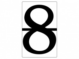 Набор магнитных карточек "Произвольный размер "8" (3 штуки) - fgospostavki.ru - Нижневартовск