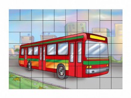 Магнитный пазл "Автобус" - fgospostavki.ru - Нижневартовск