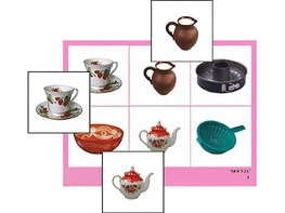 Логопедическое лото "Посуда" (4 планшета, 24 карточки, цветное, ламинированное) - fgospostavki.ru - Нижневартовск