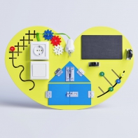 Бизиборд «Большое жёлтое сердце» - fgospostavki.ru - Нижневартовск