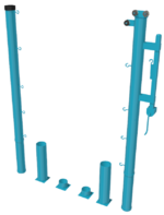 Стойки для большого тенниса с механизмом натяжения со стаканами - fgospostavki.ru - Нижневартовск