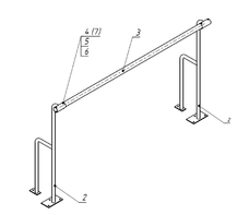 Станок хореографический напольный (1,5 метра, однорядный) - fgospostavki.ru - Нижневартовск