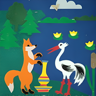 Пособие для слабовидящих детей - Театр-сказка "Лиса и журавль" - fgospostavki.ru - Нижневартовск