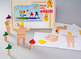 Игровой набор Фребеля "Конструктор деревянный без соединений-3" (Серия "Эксперимент") - fgospostavki.ru - Нижневартовск