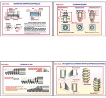 Плакаты ПРОФТЕХ "Виды резьбы" (5 пл, винил, 70х100) - fgospostavki.ru - Нижневартовск