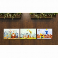 Комплект настенных панелей «Стройка» - fgospostavki.ru - Нижневартовск