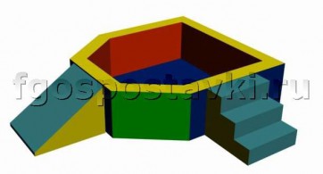 Сухой бассейн "Крепость" 1,5х1,2 метра - fgospostavki.ru - Нижневартовск