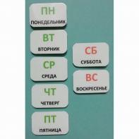 Набор карточек "Дни недели" - fgospostavki.ru - Нижневартовск