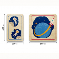 Набор стеновых панелей «Мы в Космосе - Первый полёт» - fgospostavki.ru - Нижневартовск