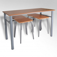 Обеденная группа четырехместная с табуретами - fgospostavki.ru - Нижневартовск