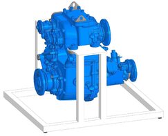 Учебное оборудование «Раздаточная коробка с коробкой отбора мощности в разрезе грузового автомобиля КамАЗ» - fgospostavki.ru - Нижневартовск