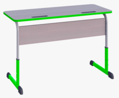Парта SMARTY KEY двухместная регулируемая по высоте с антивандальной кромкой - fgospostavki.ru - Нижневартовск