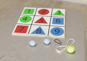 Мишень напольная цветная с цифрами - fgospostavki.ru - Нижневартовск