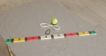 Мяч-маятник и планка для отбивания с цифрами - fgospostavki.ru - Нижневартовск