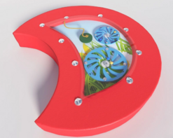 Настенный игровой модуль в виде части гусеницы с весами - fgospostavki.ru - Нижневартовск