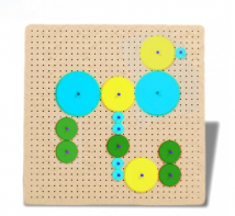 Тактильно-развивающая панель с разноцветными шестеренками - fgospostavki.ru - Нижневартовск