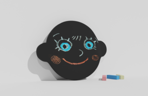 Фигурная грифельная меловая доска на тему эмоций - fgospostavki.ru - Нижневартовск