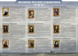 Стенд "Великие русские художники" - fgospostavki.ru - Нижневартовск