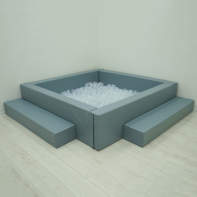 Сухой бассейн с шариками и RGB-подсветкой 190х190 см - fgospostavki.ru - Нижневартовск