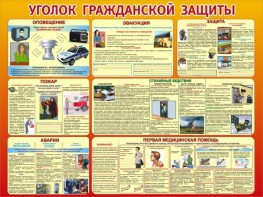 Стенд "Уголок гражданской защиты" - fgospostavki.ru - Нижневартовск