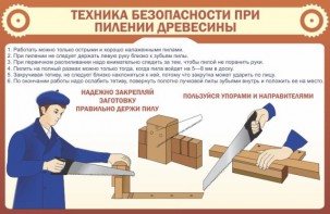 Стенд "Техника безопасности при пилении древесины" - fgospostavki.ru - Нижневартовск