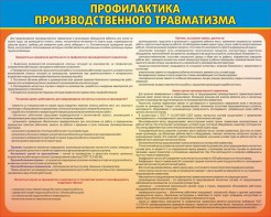 Стенд "Профилактика производственного травматизма" - fgospostavki.ru - Нижневартовск